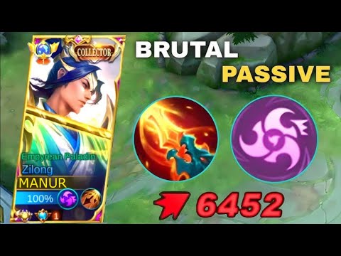 WTF DAMAGE!! ZILONG BUFF AND SUSTAIN FULL PASSIVE DAMAGE BUILD!!😱 ZILONG BEST BUILD 2023 | MLBB