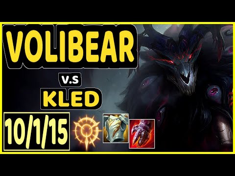 SHAAARKY (VOLIBEAR) vs KLED - QUADRAKILL 10/1/15 KDA TOP GAMEPLAY - EUW Ranked DIAMOND
