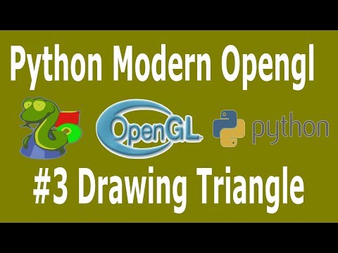 Python Opengl PyOpengl Drawing Triangle #3