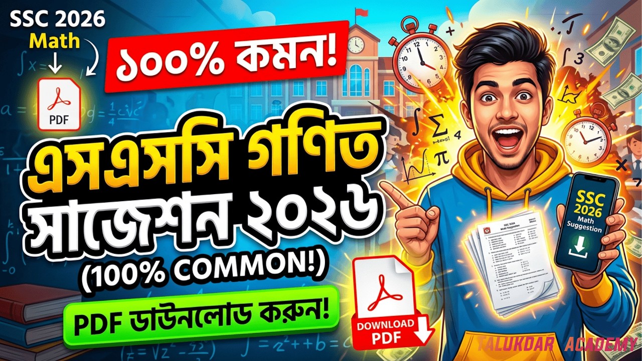 SSC 2026 Math Suggestion Pdf Download (100% Common) | SSC Math Suggestion 2026 PDF Download