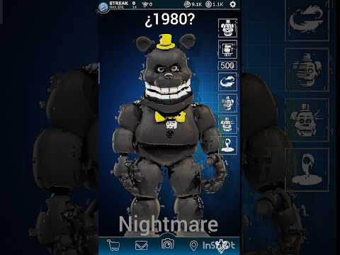 Fredbear's Family Diner Animatronics Evolutión #fredbear #springbonnie #fnafar #fnaf4 #evolution