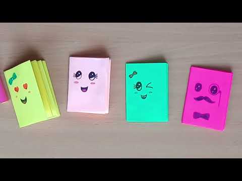 DIY Mini Notebooks One Sheet of Paper | Mini Books | Miniature Notebooks | Easy Crafts