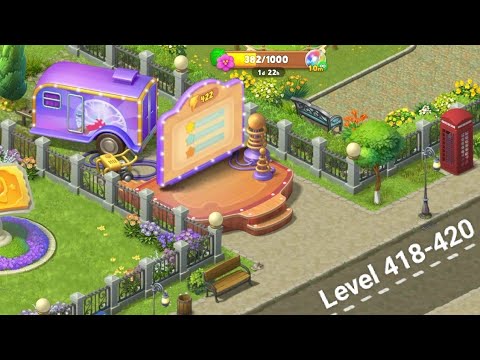 Gameplay Gardenscapes Level 418-420