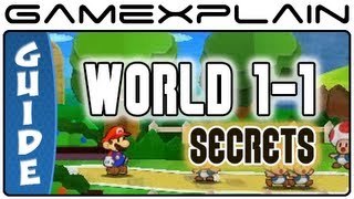 Paper Mario Sticker Star: World 1-1 Guide & Walkthrough (Puzzles & Secrets)