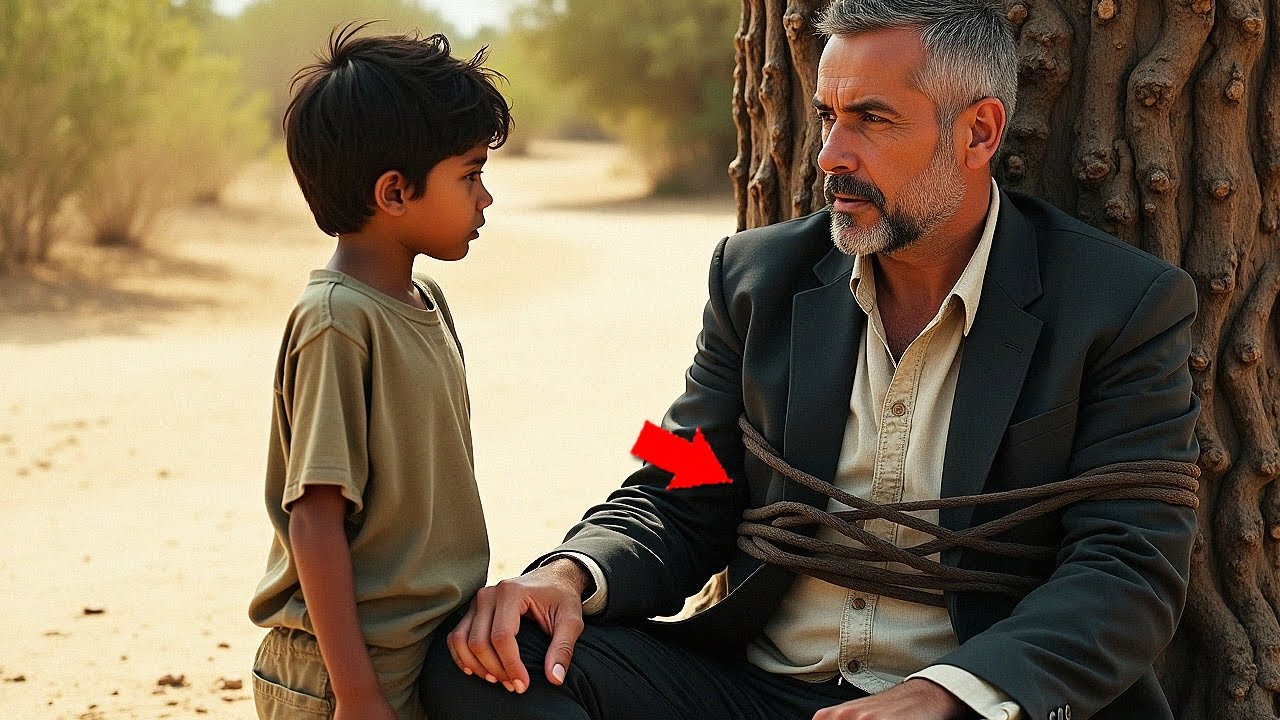 NIÑO DE LA CALLE VE A UN MILLONARIO ATADO... PERO EL SECRETO QUE LE DICE CAMBIA SU VIDA PARA SIEMPRE