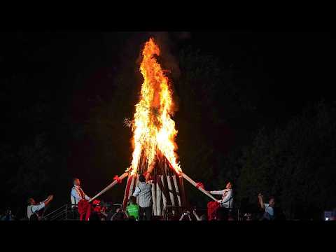 Live: Thousands join in song and dance to celebrate the fiery torch festival in Yunnan