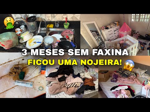 CANSEI!! 3MESES SEM LIMPAR A CASA | OLHA O ESTADO QUE FICOU ?| FAXINA COMPLETA E PESADA