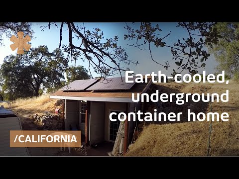 Earth-cooled, shipping container underground CA home for 30K