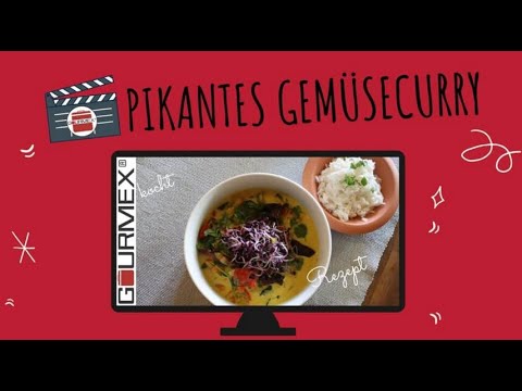[Pikantes] Gemüsecurry mit Reis Rezept | GOURMEX kocht 👨‍🍳