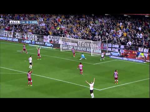 Gol de Alcácer (1-1) en el Valencia CF - Granada CF - HD