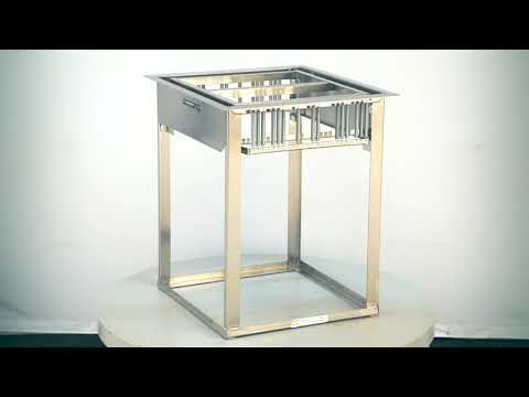 Lakeside 977 Stainless Steel Drop-In Cup & Glass Rack Dispenser, Self-Leveling 7 image