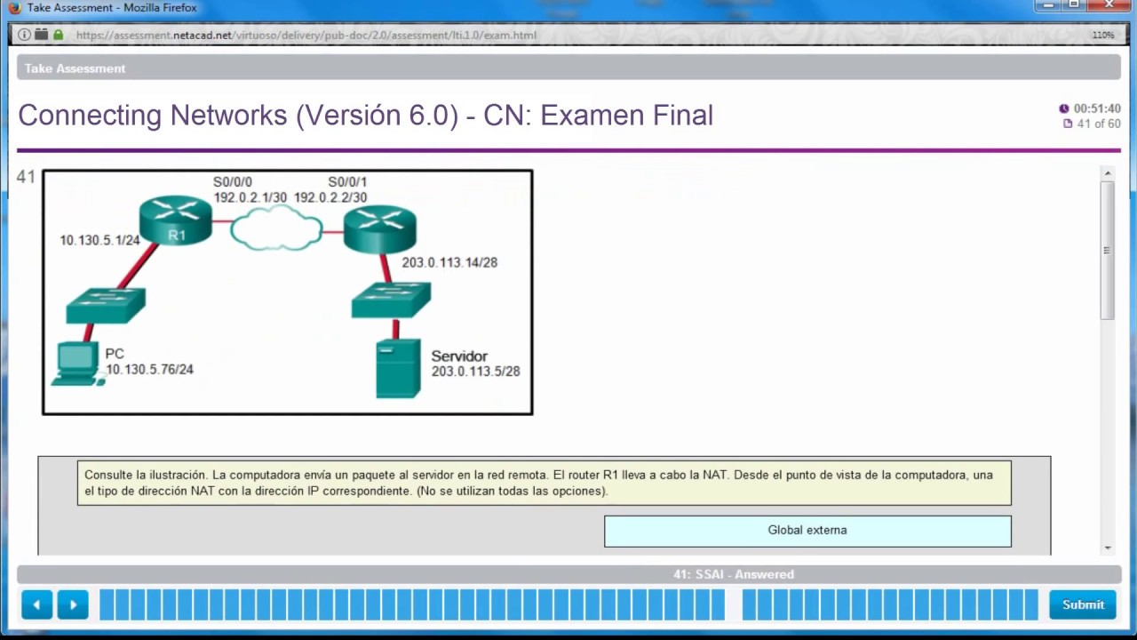 Examen Final CCNA 4 - Connecting Networks (Versión 6.0)