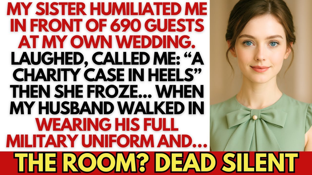 My Sister Mocked Me At My Wedding In Front Of 690 Guests—Then My Husband Walked In. She Froze.