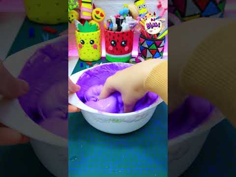 سلايم مطاطى وفلافى جداا اختراع shorts diy recycling craft art ideas fyp