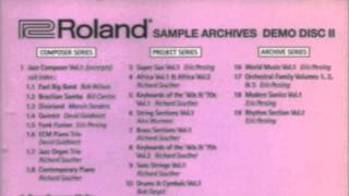 Roland 700 Series Samplers Sample Demo, 1994