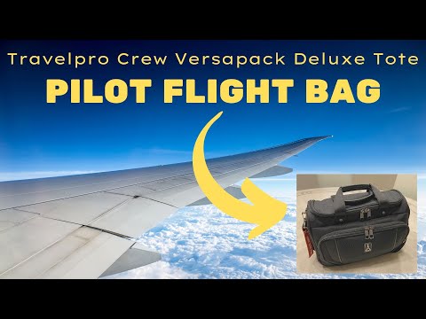 Travelpro Versapack Deluxe Tote como bolsa de vôo piloto