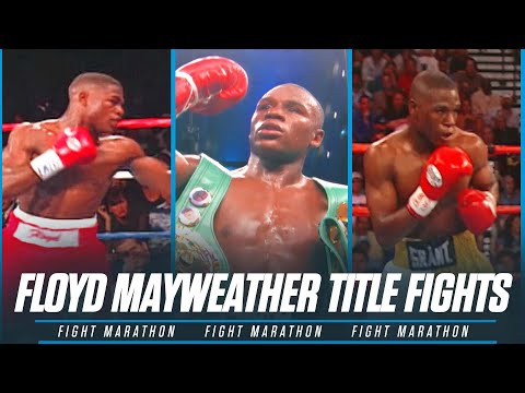 Floyd Mayweather's World Title Wins With Top Rank | FIGHT MARATHON