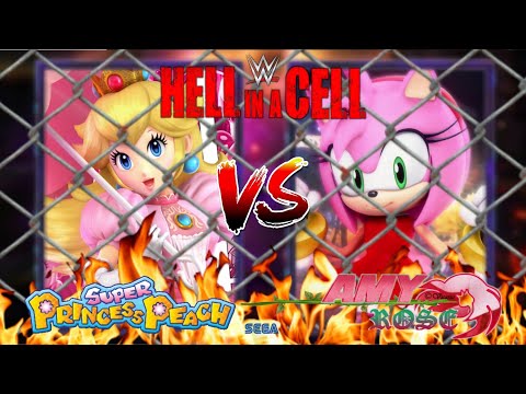 Princess Peach vs. Amy Rose in a Iron Woman Hell in a Cell Match