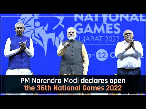 PM Narendra Modi declares open the 36th National Games 2022
