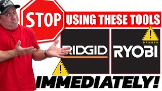 Major Tool Brands Ryobi & Ridgid Face MASSIVE 2025 Safety Recalls!