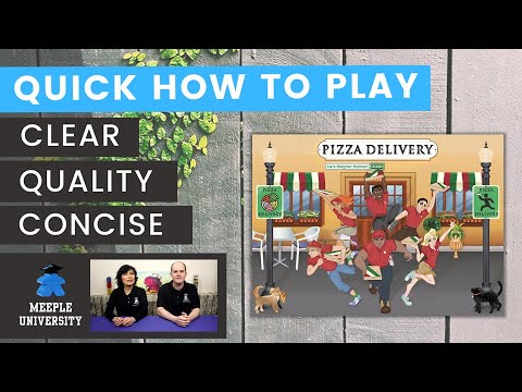 Pizza Delivery Board Game - Quick How to play. A Kickstarter Preview