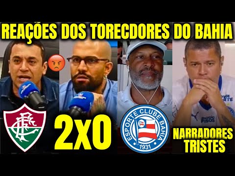 BAHIA FANS REACTIONS TO ELIMINATION FROM THE BRAZIL CUP FLUMINENSE 2X0 BAHIA