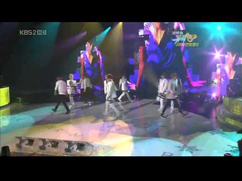 BEAST _ B2ST and MBLAQ dance battle @ Music Bank [091225] -