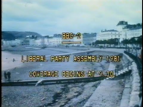 Thursday 17th September 1981 BBC2 - Test Card - Liberal Party Assembly