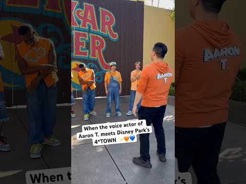 Aaron T. of 4*TOWN meets Disney Park’s 4*TOWN #turningred #disney #pixar