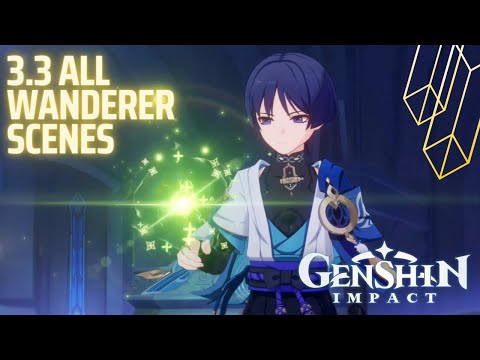 Genshin Impact 3.3-ALL Scaramouche/Wanderer Cutscenes
