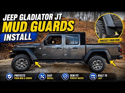 2020 Jeep Gladiator JT Mud Guards Install