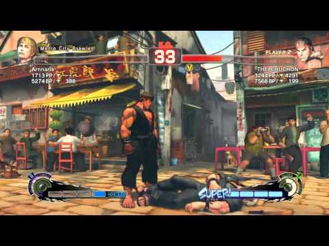 SSF4 AE: Arnnaria (Cody) vs THE_CHUCHON (Ryu)