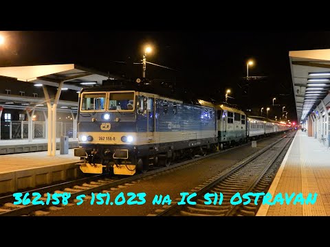 V OBJEKTIVU I Eso 362.158 + 151.023 na IC 511 Ostravan (4.3.2022)