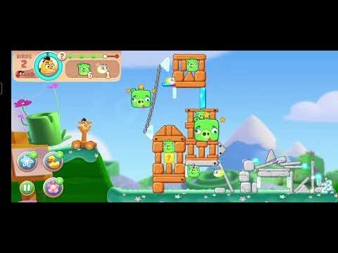 @AngryBirds How to cross Angrybird Sleepy Meadows cross level 651to 655 #130 #angrybird #gameplay