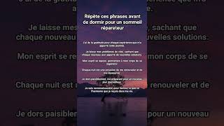 Répète ces affirmations avant de dormir pour un sommeil réparateur #gratitude