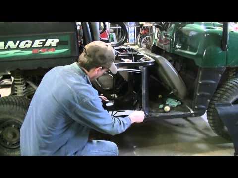 Polaris Ranger 500 Gas Tank Removal & Cleaning "Cutting out problem Continues"