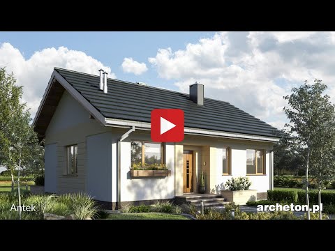 Projekt domu Antek - archeton pl - parterowy 67,7 m2