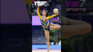Latin Energy! 🔥🇨🇴 Colombian Gymnast's Passionate Performance 💃