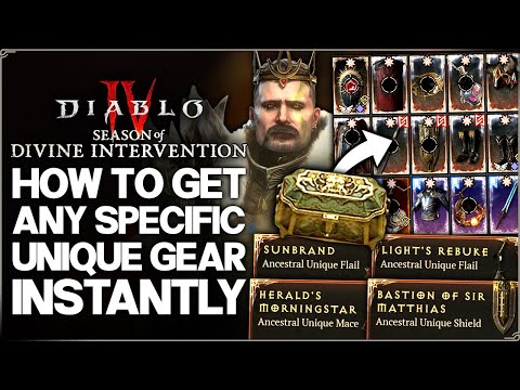 Diablo 4 - Do THIS Now - Get ANY Specific Unique Gear FAST New Season 11 Boss Materials Farm Guide!