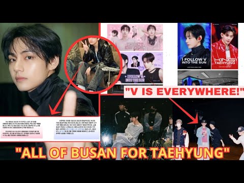 🔥 BUSAN CAN'T ESCAPE V! Fans Turned an Entire City Purple for BTS Taehyung