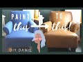 DIY Upcycled Furniture Decor DIY Faux Leather Chair Using Paint