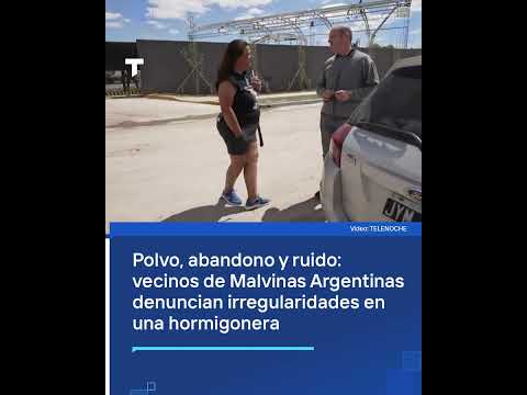ISLAS MALVINAS I Protestan por la instalación de una hormigonera en el barrio residencial Los Pinos