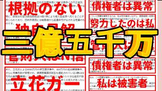 【債権者が３.５億を放棄！】債権者が放棄して何が悪いの？理解できないの？理解したくないの？【みんつく党代表大津綾香氏VS立花孝志＆債権者】【Xアカウント（なおちゃん）】