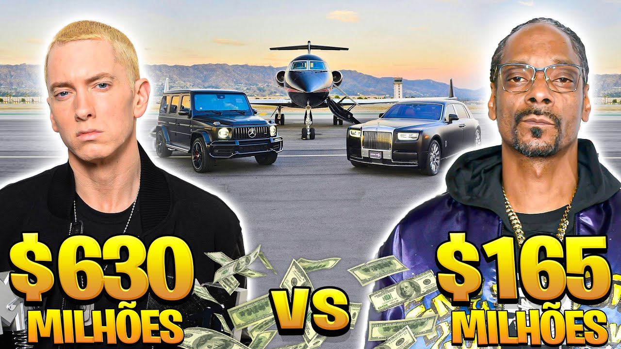 Quem é o rapper mais rico: Eminem ou Snoop Dogg? (carreira, mansões, fortuna...)