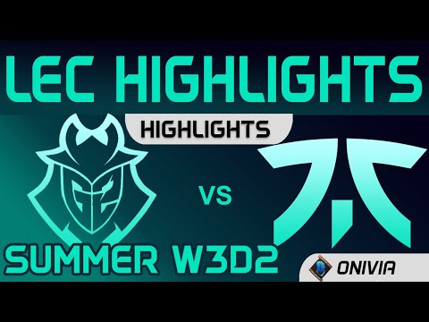 G2 vs FNC Highlights Summer W3D2 LEC Summer 2020 G2 Esports vs Fnatic by Onivia