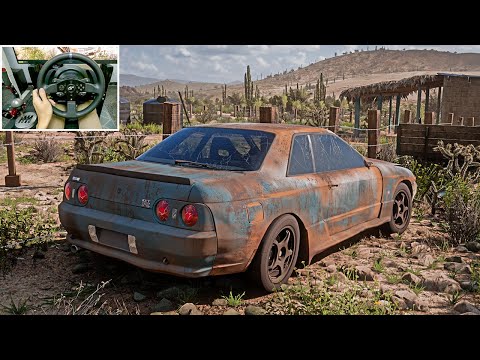 Rebuilding Nissan Skyline R32 GTR (600HP) - Forza Horizon 5 | Thrustmaster T300RS gameplay