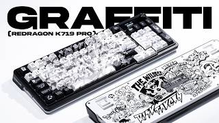 Budget 96% Keyboard w/ Screen & Knob - Redragon ARTEMIS K719 Pro Graffiti Review & Sound Test