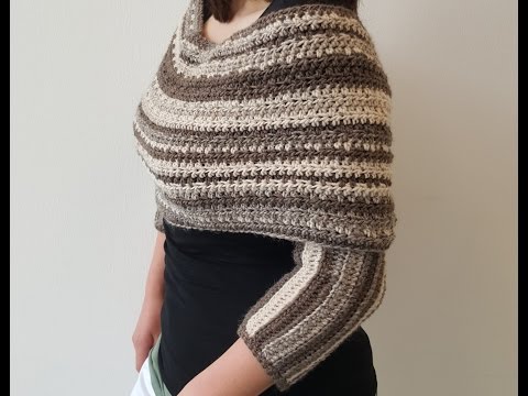 Anleitung Ärmel - Loop häkeln  : Schritt-für-Schritt-Erklärung zum Anfertigen und Anziehen