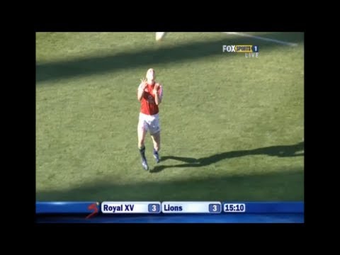 Keith Earls nightmare for the Lions vs Royal XV 2009
