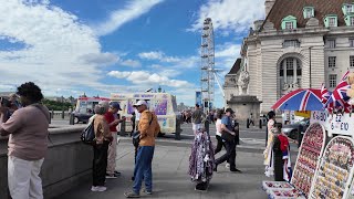 London Walking Tour | Westminster Bridge, Big Ben, Parliament St | 4K HDR City Walk